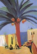unknow artist Egypt palm oil painting on canvas